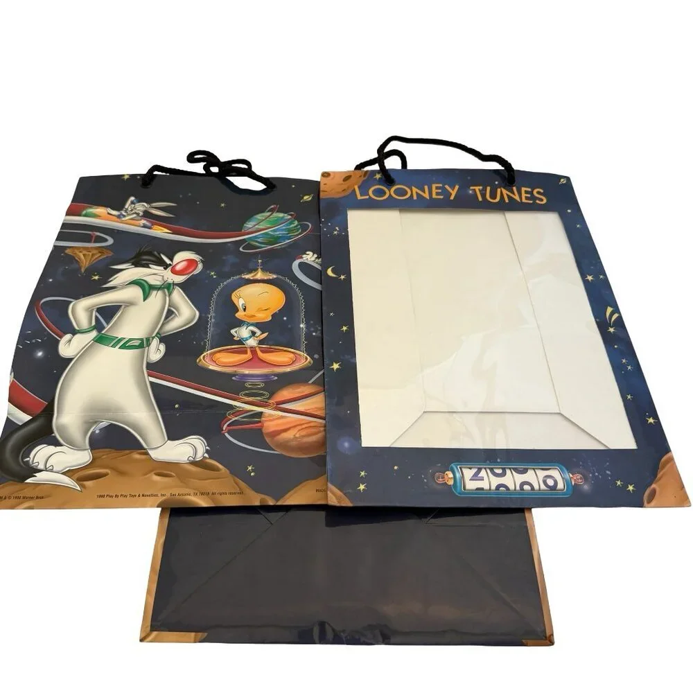 Looney Tunes 3 Collectible Vintage Gift Bags Retro 1998 Y2K 2000 Rare Bugs Bunny